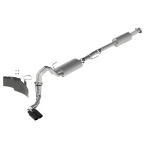Ford F-150 Performance Exhaust - Dual Side Exit - Ford Racing - Touring Cat Back - Black - `21-`25 Ford F-150 Performance Exhaust - Dual Side Exit - Ford Racing - Touring Cat Back - Black - `21-`25